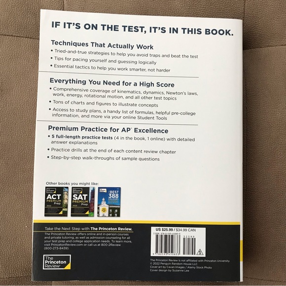 Final sale New The Princeton review AP Physics 1 premium prep book 2023 - Picture 2 of 4